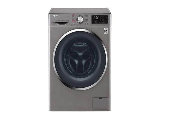 Front Load (Wash & Dry) Washing Machine 7/4kg, Silver, Inverter Direct Drive Motor, 6 Motion DD, Steam+, TurboWash